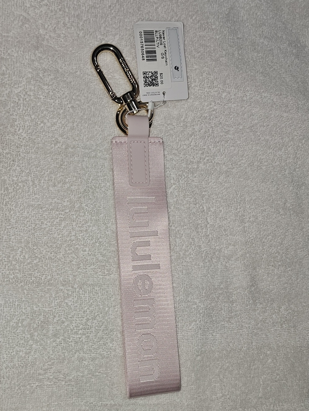 Lululemon Never Lost Keychain! BLLP/LTIV!! Beautiful- Gold Hardware!!